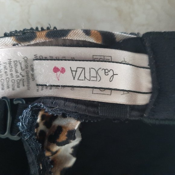 La Senza Leopard Print Bra with Black Lace 36D - Picture 4 of 6